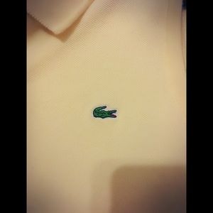 Lacoste Yellow Polo Euro Size 36 US XS/S EUC